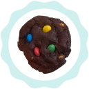 Double Chocolate M&M cookies