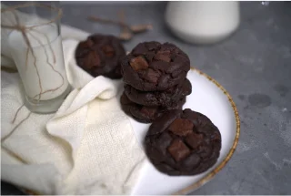 Double chocolate cookies