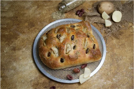 Rosemary Infused Olive potato Focaccia